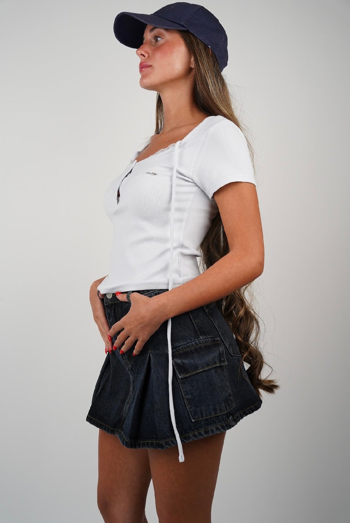 Nikol Ribbed T Shirt