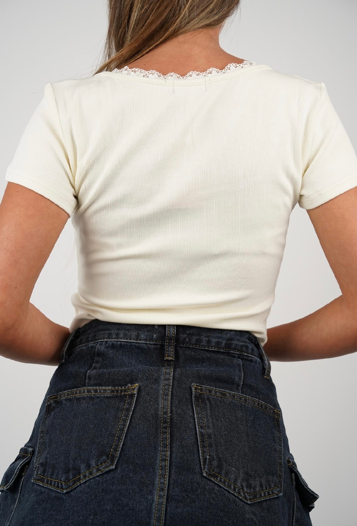 Anna Ribbed T Shirt