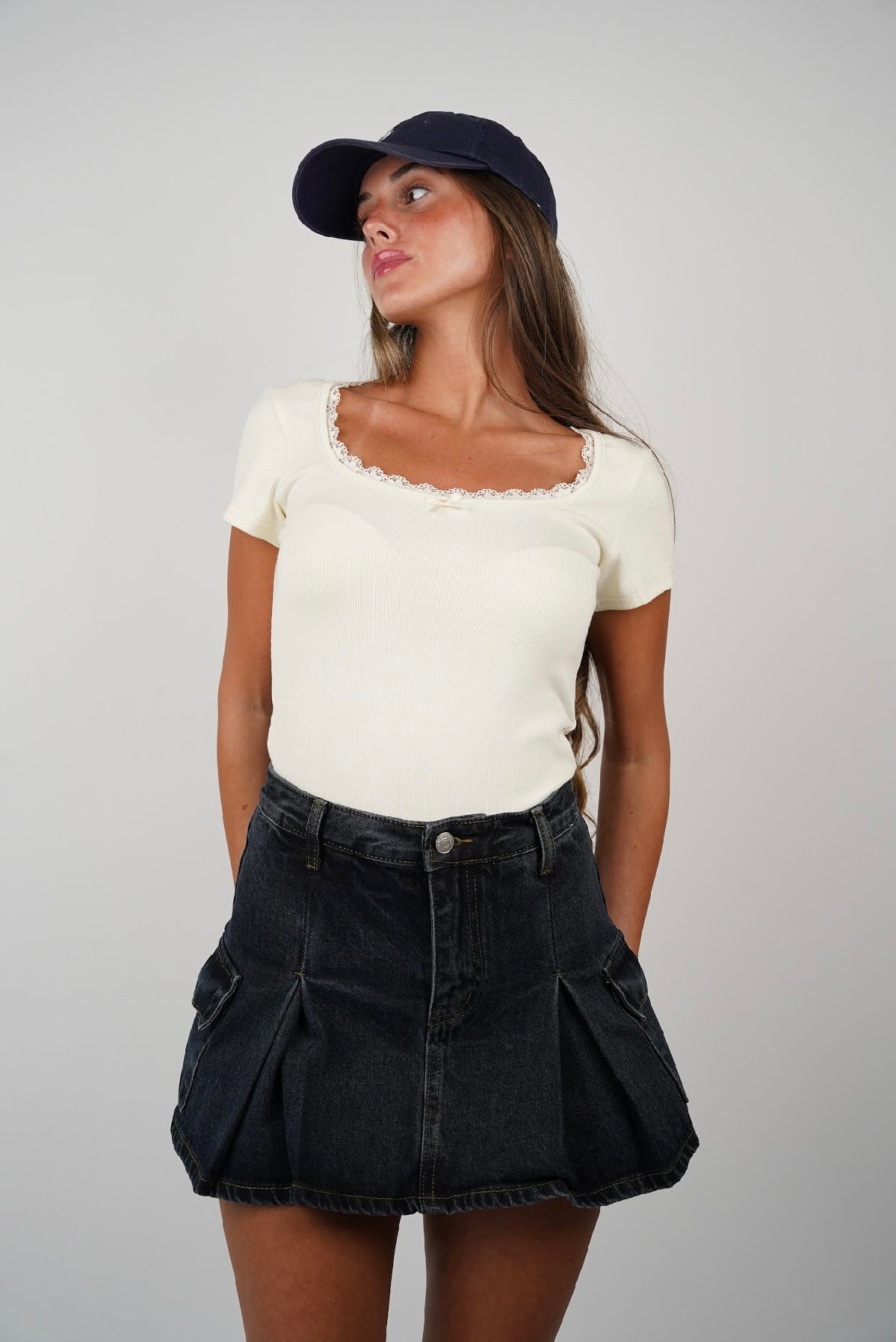 Anna Ribbed T Shirt