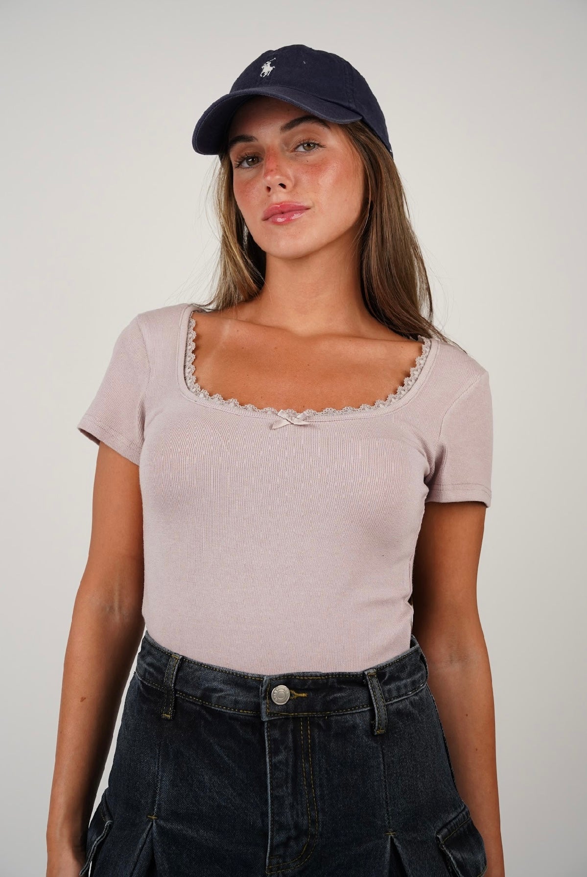 Anna Ribbed T Shirt