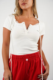 Nikol Ribbed T Shirt