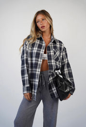 חולצת משבצות מכופתרת אנה