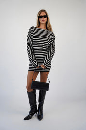 שמלת מיני פסים סטלה