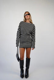 שמלת מיני פסים סטלה