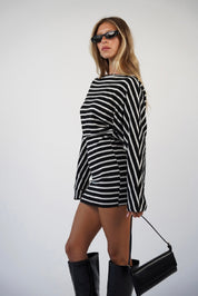 שמלת מיני פסים סטלה