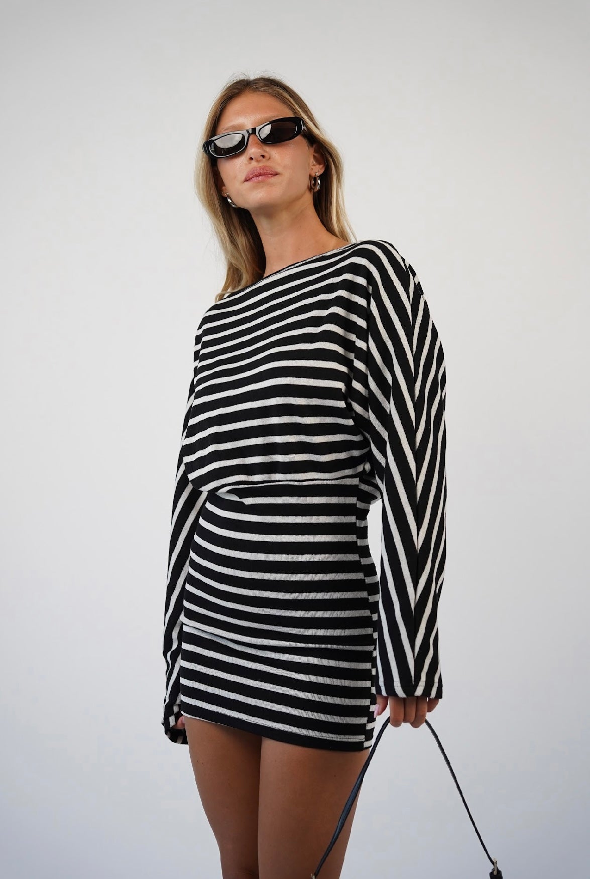 שמלת מיני פסים סטלה