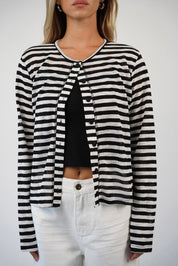 חולצת פסים עם כפתורים ולנטינה