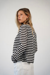 חולצת פסים עם כפתורים ולנטינה