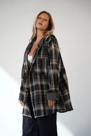 חולצה מכופתרת עם כובע נטליה