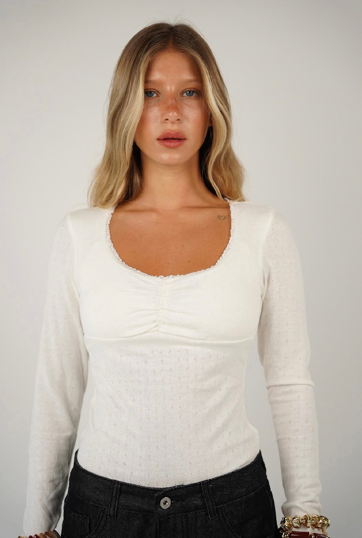 חולצת גימור פרחוני סטייסי