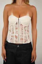 מחוך סטרפלס תחרה איימי