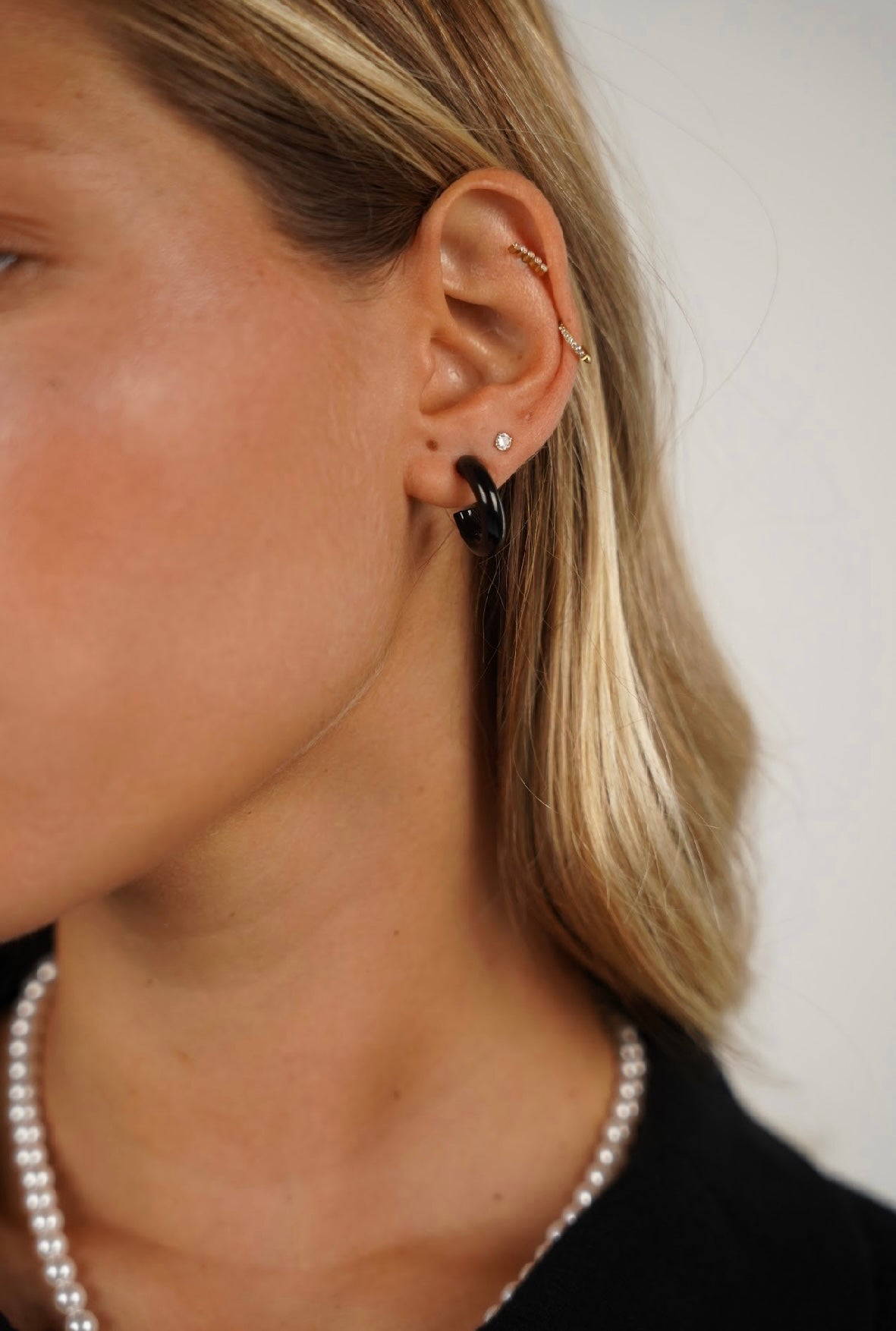 עגיל חישוק דק רובין