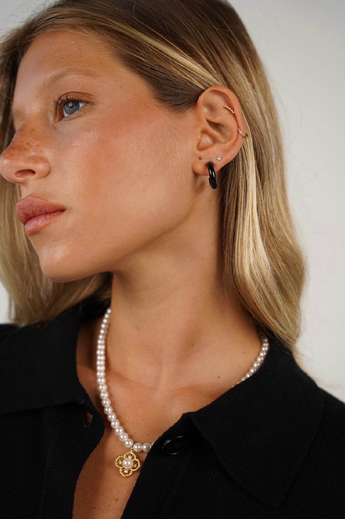 עגיל חישוק דק רובין