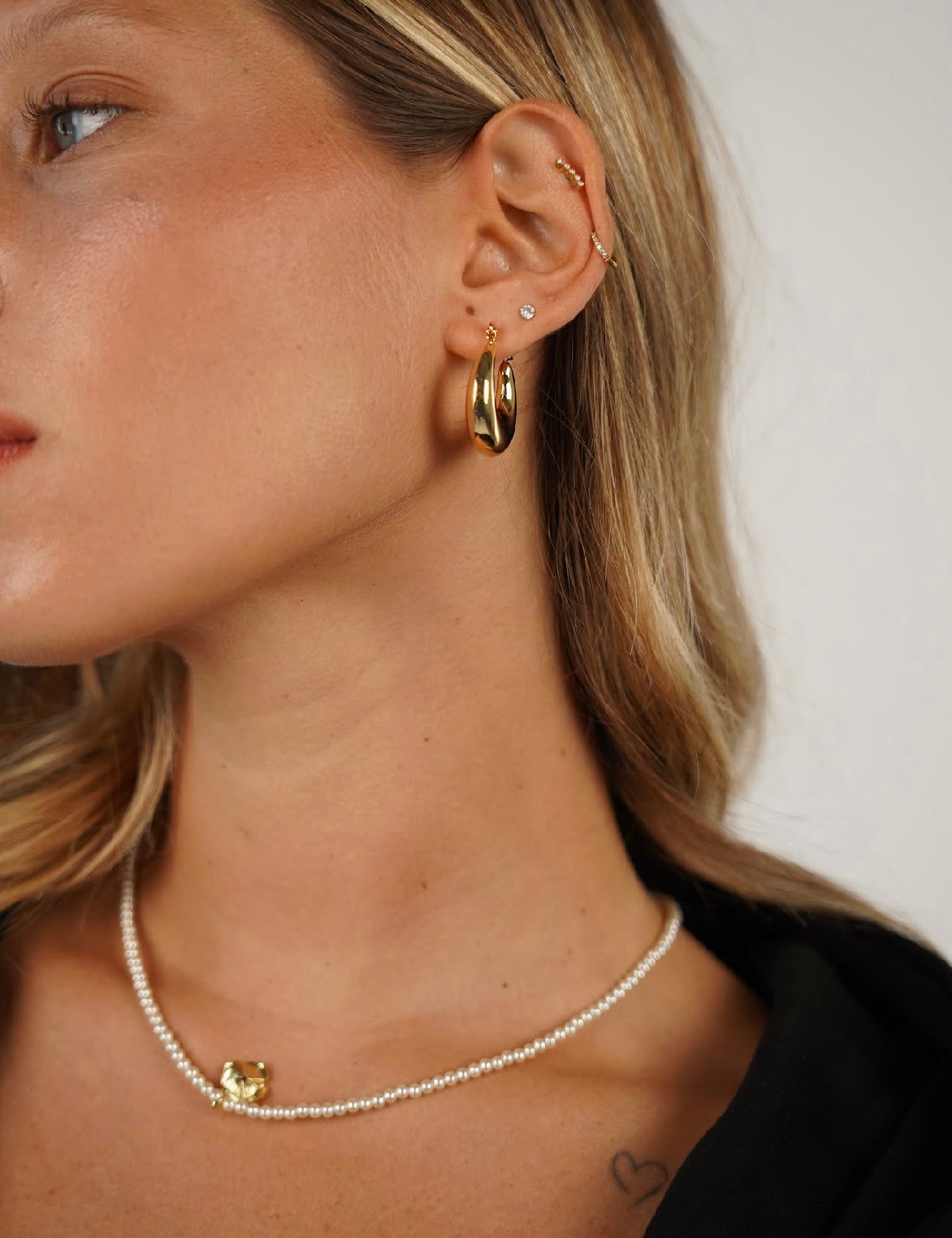 עגיל חישוק נופל קמרון