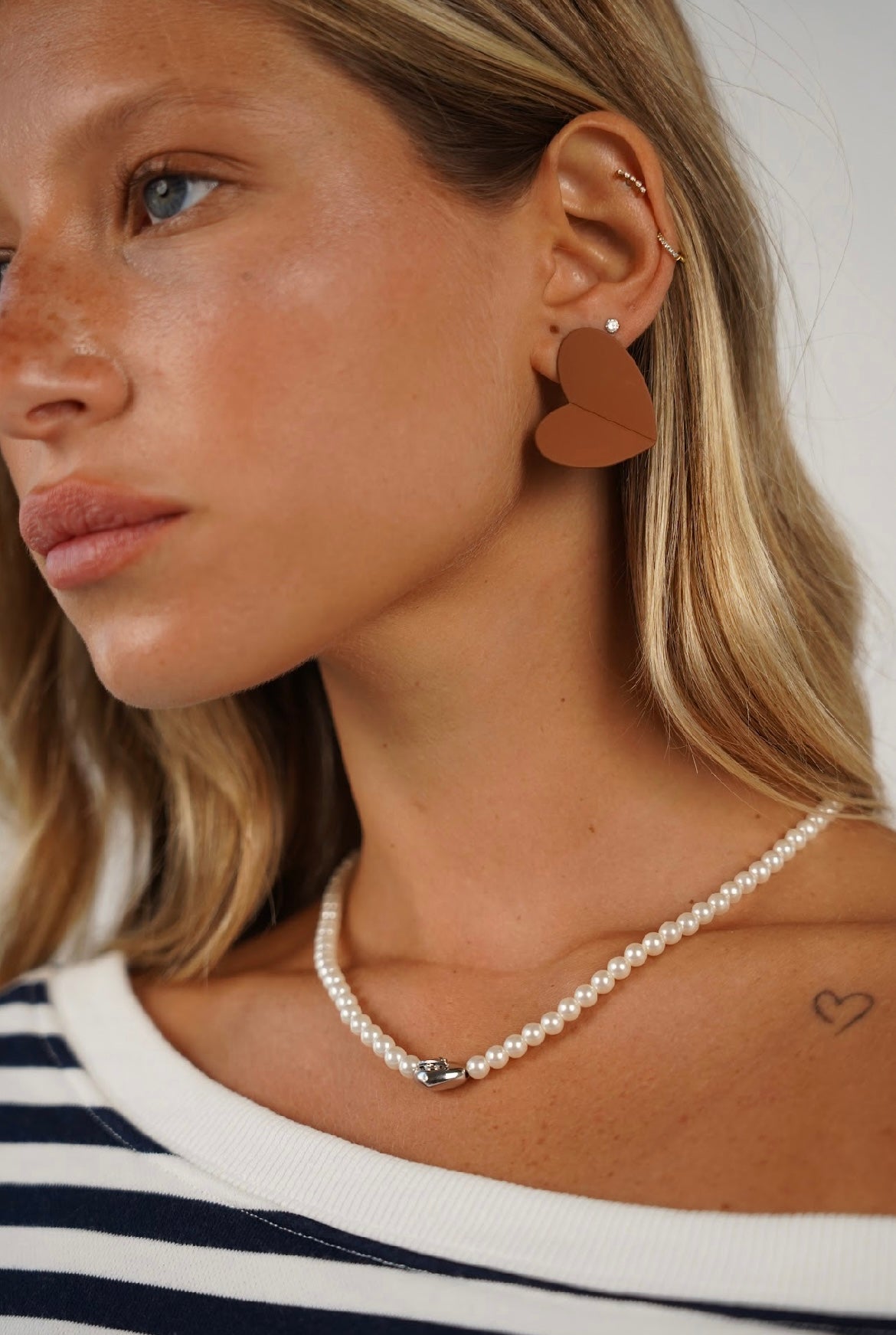 עגיל לב נופל ג׳יידן