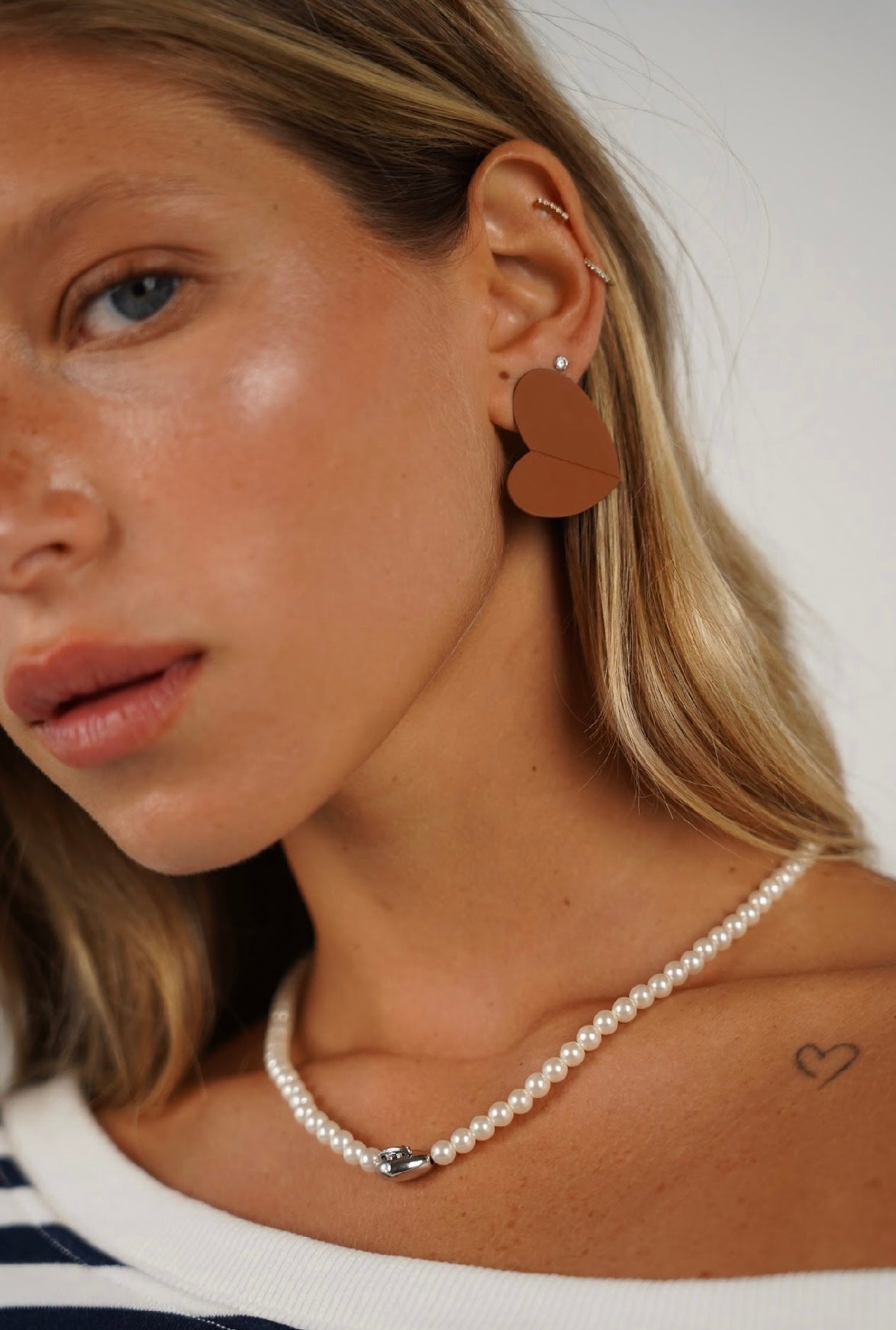 עגיל לב נופל ג׳יידן