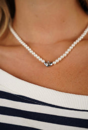 שרשרת פנינים עם לב ליאן