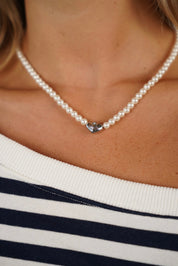 שרשרת פנינים עם לב ליאן