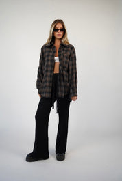 חולצה מכופתרת משבצות לוסיה